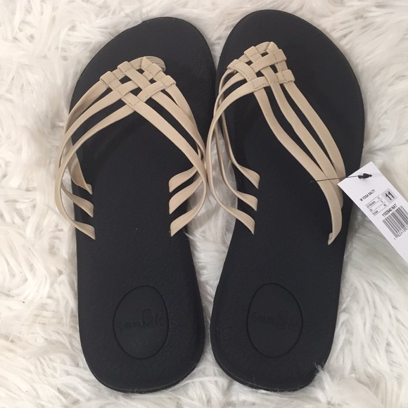 Sanuk Yoga Salty Stretch Yoga Mat Sandals New - Picture 3 of 7